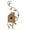 B, variant on TIELUTT Bird Courtyard Decoration Outdoor Bird Garden Decoration Small Screech Owl Boxes for outside Solar Birdhouses for Outdoors Metal Decorative Thatch Roof