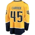 thumbnail image 3 of Men's Fanatics Alexandre Carrier Gold Nashville Predators  Premier Breakaway Player Jersey, 3 of 3