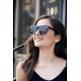 thumbnail image 2 of FEISEDY Oversized Sunglasses for Women Men Square Trendy UV400 with Subulate Rivets B2799, 2 of 5