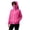 Hot Pink, variant on Woman's Thin Waterproof Spring And Summer Jackets For Sports Hiking And Casual Wear Featuring A Hood Long Sleeves High Collar Zippered Pockets