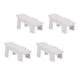thumbnail image 2 of 4Pcs Double Layers Shoes Rack Creative Shoes Storage Rack Household Shoes Holder Shoes Stand White, 2 of 2