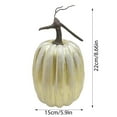 thumbnail image 3 of Jumbo White Foam Pumpkins 8.7 Inch, Artificial Fake Pumpkins for Halloween Decor, DIY Craft Painting, Thanksgiving Fall Harvest Decorations, Farmhouse Table Centerpiece Displays, 3 of 8