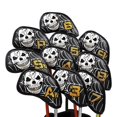 thumbnail image 3 of koolsoo 10 Pack Golf Irons Club Head Covers Wedge Iron Protective Head Cover PU Leather Pattern Protector Equipment, 3 of 9