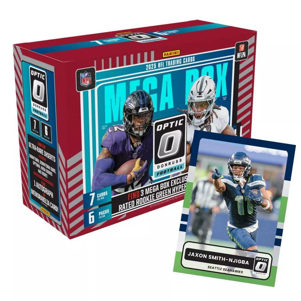 2025 Panini Donruss Optic Football Mega Box (Rated Rookie Green Hyper Paralleles!)