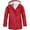 Red, variant on REDARER Girls Lined Raincoat, All Weather Hooded Windbreaker for Kids, Warm Windproof Softshell Jacket,Size:9-10 Years