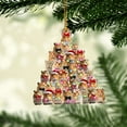 thumbnail image 2 of Hamster Christmas Ornament – Holiday Pet Memorial Gift & Xmas Tree Hanging Mica Décor, 2 of 3