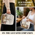 thumbnail image 4 of ZUXONGSY Dove Cross Sunflower Print Bible Case for Women Quilted Bible Carrier Sturdy Christian Tote Bag with Handle ChuZU Bag for Study, 4 of 7