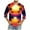 Red, variant on SGFCWSX Men's 3/4 Sleeve T-Shirt, Casual Graphic Print Crewneck Beach Tee for Men Purple Size XL