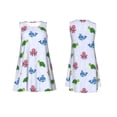 thumbnail image 7 of Lsque Sea Turtle Whale Pattern Summer Dresses for Women – Sleeveless T-Shirt Swing Sundress, Perfect for the Beach and Casual Days, 7 of 7