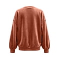 thumbnail image 6 of jiaxiM Sweatshirt for Women Terry Cloth V Neck Button Down Cardigan Long Sleeve Sweatshirt Jacket Dual Side Pockets Casual Loungewear Transitional Layering Top Spring Fall Daily Outfit, 6 of 6