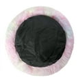 thumbnail image 6 of Round Plush Pet Bed for Dogs & Cats,Fluffy Soft Warm Calming Dog Bed Sleeping Kennel Nest,23.6 x 23.6 x 8", 6 of 6