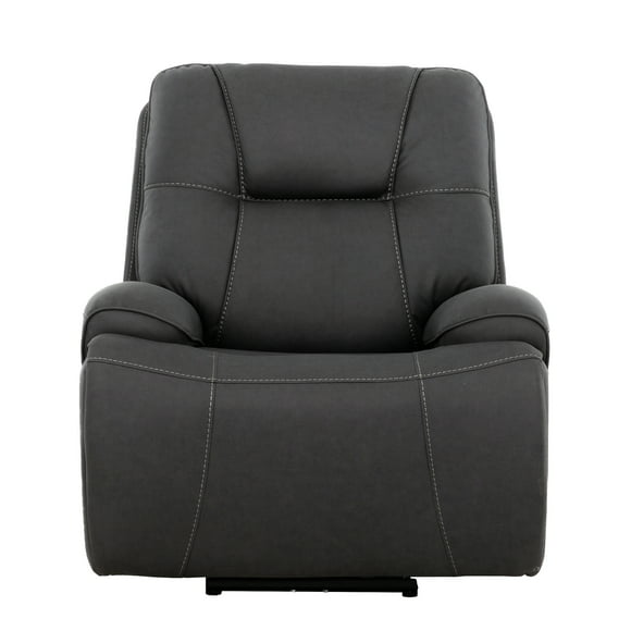 Primo 37-inch Upholstered Power Recliner Chair – Tufted Back, Smooth Electric Recline, USB Port – Compact Seating for Living Room or Den