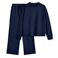 thumbnail image 7 of SUNBS Two Piece Sets for Women Fall Outfits Lounge Sets Mock Neck Tops Wide Leg Pants Vacation Travel Airport Outfits, 7 of 7