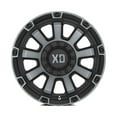 thumbnail image 5 of XD Aluminum Rim XD852 GAUNTLET 20X10in Satin Black with Gray Tint Finish, XD85221080418N, 5 of 5