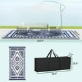 thumbnail image 3 of Reversible Patio Rug Waterproof Plastic Straw Outdoor Mat with Portable Carry Bag, 3 of 8