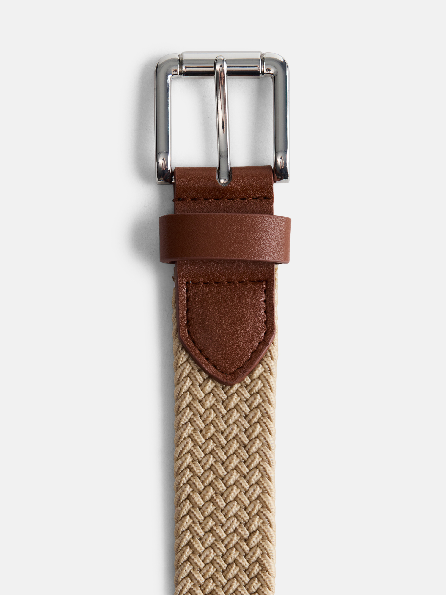 Wonder Nation Boys Tan Stretch Woven Belt photo 3