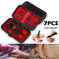 thumbnail image 2 of Muyoka Littleduckling Set de manicura Cuidado personal Kit de cortaúñas portátil Manicura de lujo 7 en 1 Set de pedicura profesional Kit de aseo Regalo para hombres Marido Novio Padres Mujeres Anciano Muyoka Hogar, 2 of 7