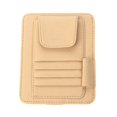 thumbnail image 1 of Automobile Sun Visor Organizer Tickets Cards Clips Space Saving Bills Storage for Atto 3 Beige, 1 of 9