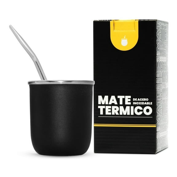 Mate Termico De Acero Inoxidable Con Bombilla