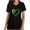 AE-Black, variant on lcziwo Womens St Patricks Day Scrub Tops 2025 Fashion Heart Print Irish Shirts Summer Casual V Neck Short Sleeve Scrubs with Pockets Black L Prime Today