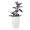 White, variant on mdj pottery 1 Piece 17 Inch Large Ceramic Planter, Ceramic Indoor Plant Pots with Drainage, White Horizontal Ripples, Plant Pots for Indoor Outdoor, Doorway Decor for Monstera Fiddle Leaf Fig - White