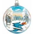 thumbnail image 2 of Holiday Splendor Glass Winter Fox Ball 3.5 in. - Glass Ornament, 2 of 2