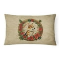 thumbnail image 4 of Australian Cattle Dog Christmas Flowers Throw Pillow 12 in x 16 in, 4 of 42