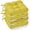 Ginger yellow, variant on XIECUVA Chair Cushions for Dining Chairs, Set of 4, Memory Foam Kitchen Chair Cushions with Quilted Non-Slip Rubber Backing, 15.5" x 15.5" x 3.5", Beige