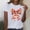 *White, variant on ClodeEU Women Cute Tops Bow Graphic Tees,Printed Crewneck Short Sleeve T Shirts Light Blue,Womens Plus XXXL