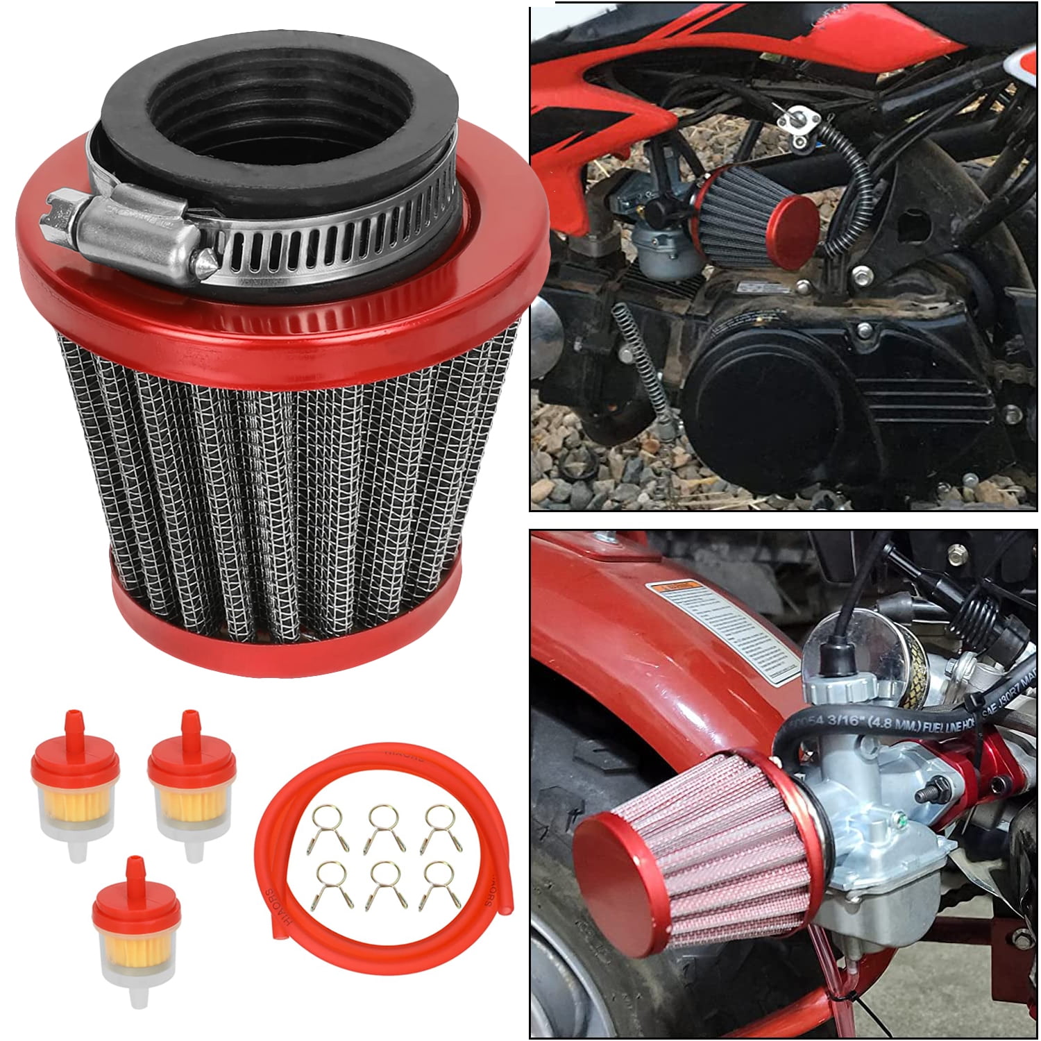 Beehive Filter 35mm Air Filter Cleaner for 50cc 70cc 90cc 110cc 125cc For Atv Go Kart Dirt Pit Bike Scooter 