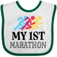 thumbnail image 3 of Inktastic My 1st Marathon Race Boys or Girls Baby Bib, 3 of 4