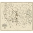 thumbnail image 3 of Mclean 13x12 Black Modern Framed Museum Art Print Titled - United States and Territories West of Mississippi, 3 of 5