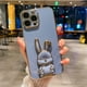 thumbnail image 1 of Funda con soporte plegable 3D para iphone, carcasa galvanizada a prueba de golpes para modelos 14, 13, 12, 11 Pro Max, XR, XS, 6, 7, 8 Plus, SE 2022, 14Plus Fivean unisex, 1 of 2