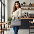 thumbnail image 5 of Female Satchel Handbags Shoulder Tote Top Handle Bags with Matching Wristlet Wallet, 5 of 8