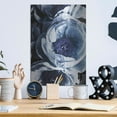 thumbnail image 6 of Luxe Metal Art 'Peony Blue Petals 1' by Ashley Aldridge Metal Wall Art, 12"x16", 6 of 7