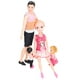 thumbnail image 5 of Juego De Muñecas Para Papá Y Mamá, Juego De Muñecas Familiares Con Articulaciones Movibles De Cuerpo Desmontable Educativo De Origen Para Jugar En Casa, 5 of 8