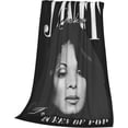 thumbnail image 3 of Janet Music Jacksson Flannel Blanket Air Conditioning Blanket Nap Blanket Sofa Throw Blanket Throw Blankets 50"X40", 3 of 6