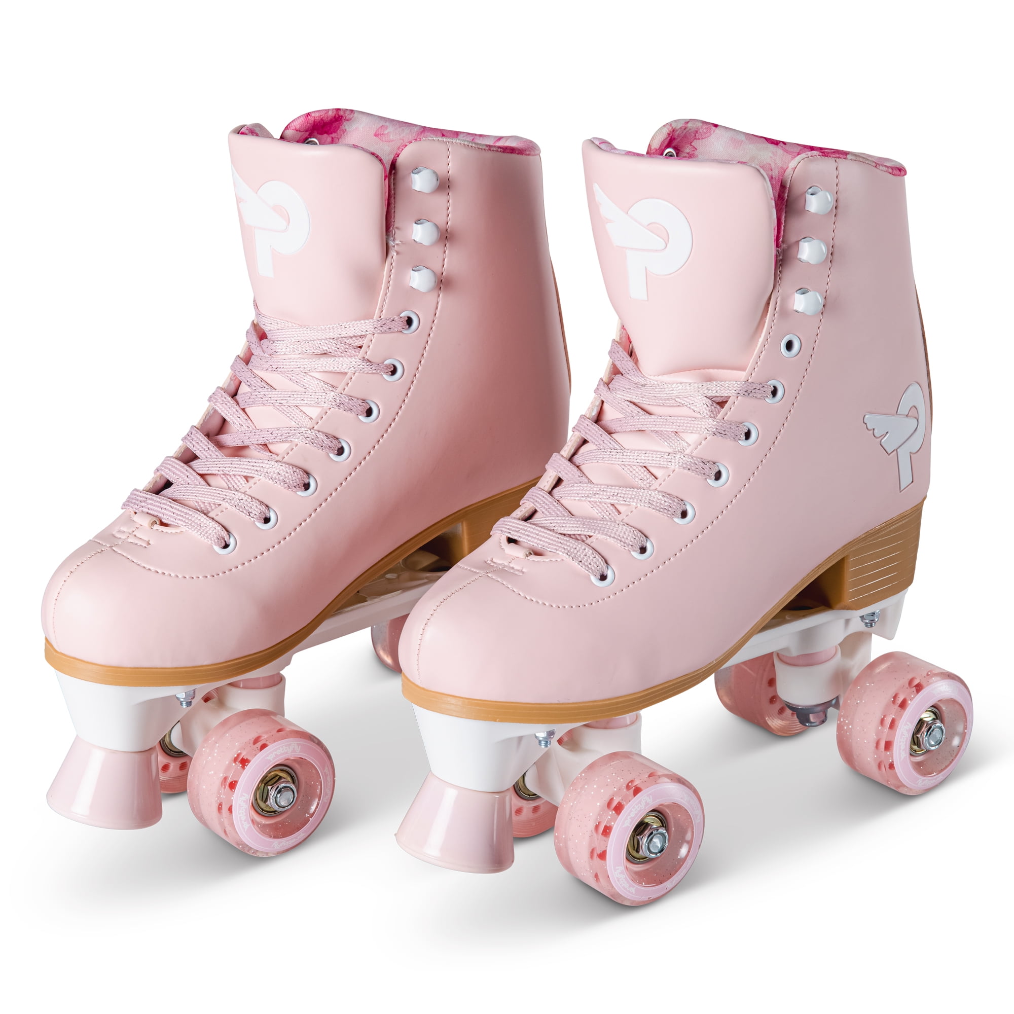 New Rookie Authentic v2 Blossom Pink Girls Womens Quad Wheels Roller Skates 