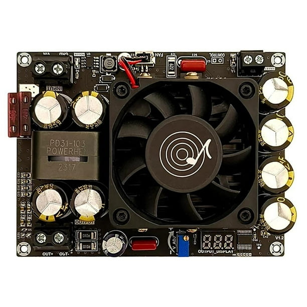 Módulo de placa de refuerzo Pw500 de 500 W, 12 V, 24 V, hasta 24 V-50 V, módulo multifunción ajustable y práctico con pantalla de voltaje