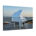 thumbnail image 5 of Piano White On Beach Music Lover's Delight Piano Keyboard Canvas Wall Art for Home Decor Ready-to-Hang, 5 of 18