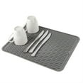 thumbnail image 2 of Drain Rack Daily Kitchen Tableware Drain Pad for Large Thickened Non Insulation Silicone Drain Pad in Daily Kitchen Tableware Drain Rack category, 2 of 3