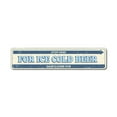 thumbnail image 2 of Stop Here Ice Cold Beer Novelty Sign, Metal Wall Decor - 4x18 inches, 2 of 4