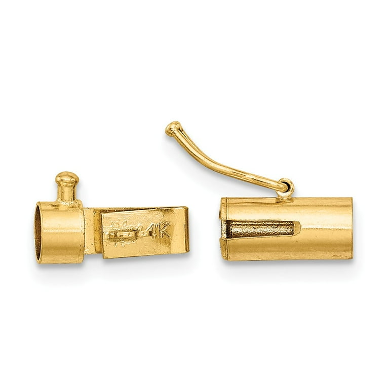 FB Jewels 14K Yellow Goldy Internal Barrel Clasp Walmart