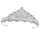 thumbnail image 5 of Nupcial Crystal Rhinestone Tiara coronas boda mujeres niñas accesorios para el cabello Sunnimix Princess Crystal Tiara Crown, 5 of 8