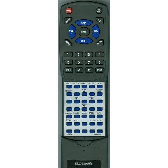 Replacement Remote for PANASONIC RTLSSQ0407, LSSQ0407, PVV4624S