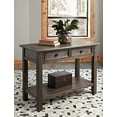 thumbnail image 3 of Ashley Furniture Wyndahl 2 Drawer Console Table in Rustic Brown, 3 of 5