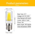 thumbnail image 2 of Ruiandsion E17 LED Light Bulb 2W Mini Candelabra Bulbs Daylight White 6000K Lightbulb 400 Lumens AC 110-130V Not Dimmable Lamps for Chandeliers,Salt Salt Lamp 4 Pac, 2 of 8