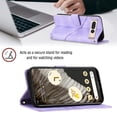 thumbnail image 4 of Compatible with Google Pixel 7 Pro Classic Embossed PU Leather Case with Card Holder Shockproof Cover, 4 of 5