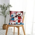 thumbnail image 7 of The Cuphead Show Throw Pillow Cover Decoration Pillow Case Cushion Home Decor for Home Sofa Couch 16"x16", 7 of 7