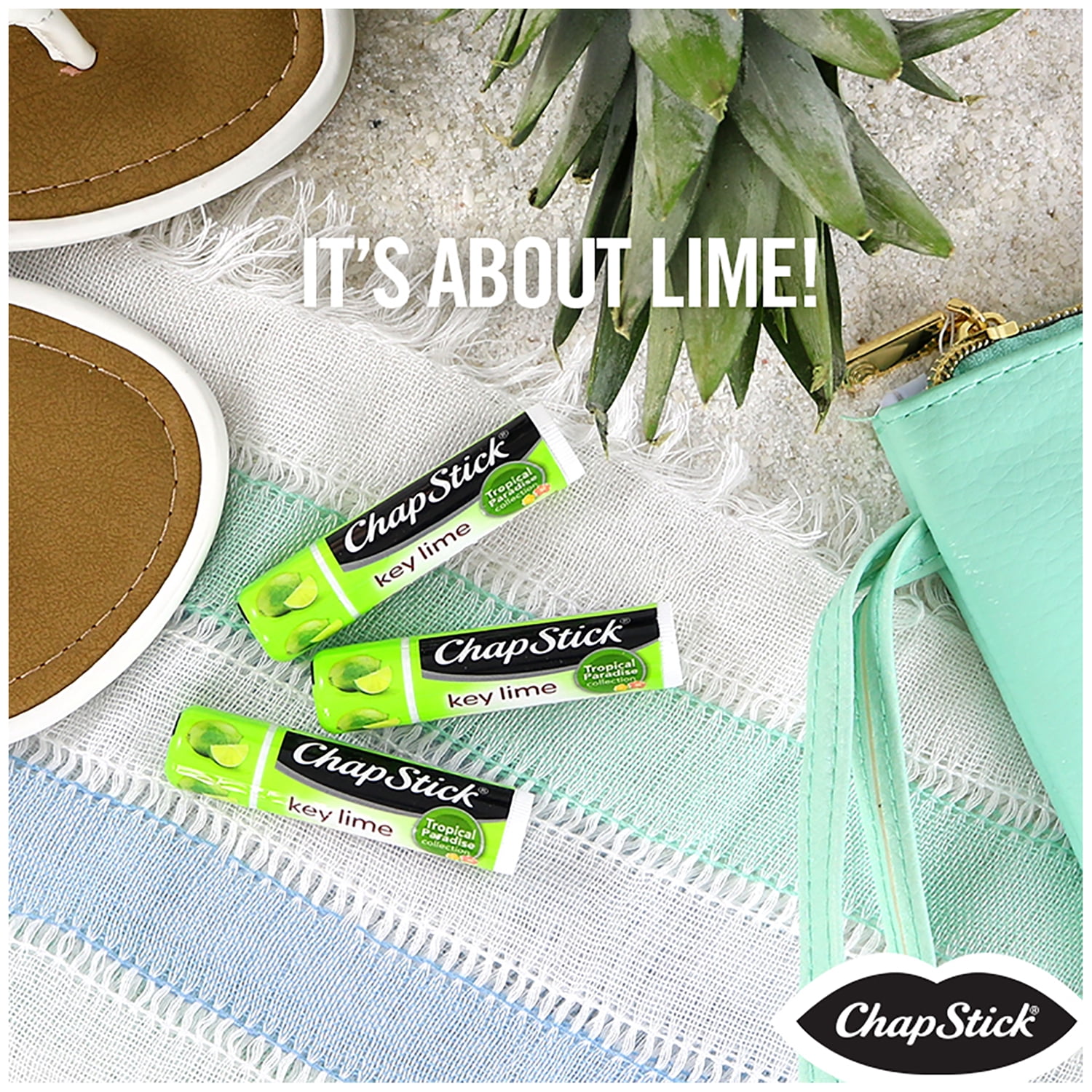 Chapstick Key Lime, Refill - 12 Sticks (0.15 oz each)